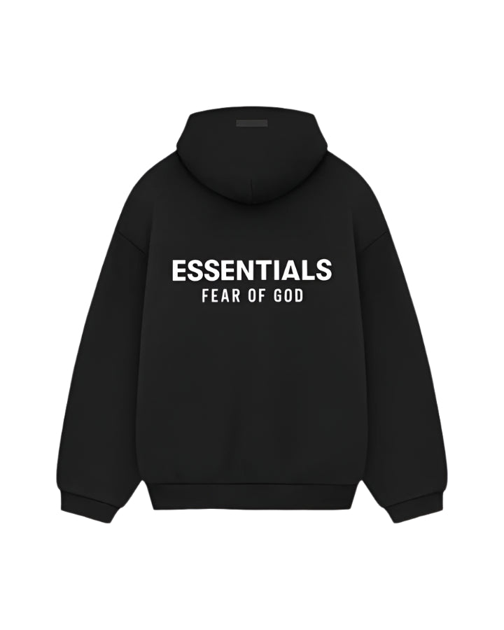 ESSENTIALS Fleece Hoodie Black