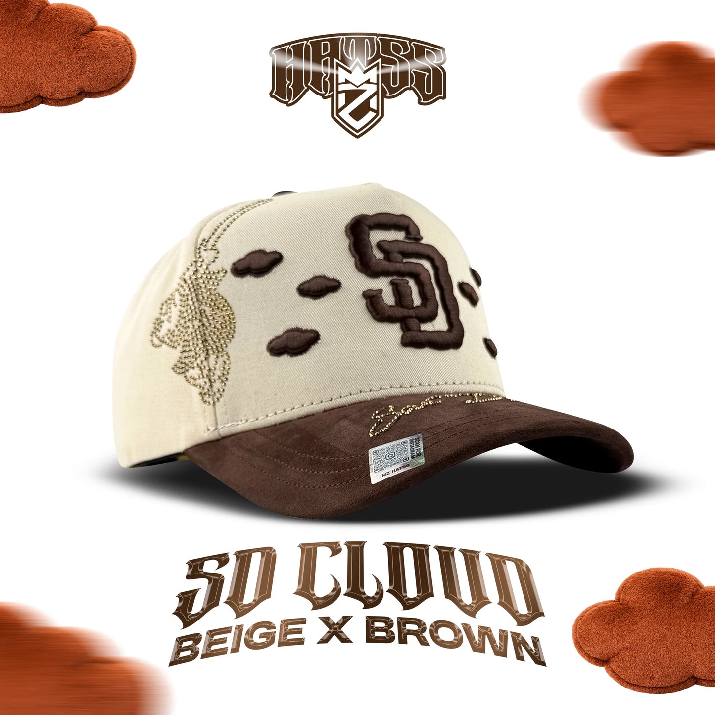 SD CLOUDS BEIGE X BROWN