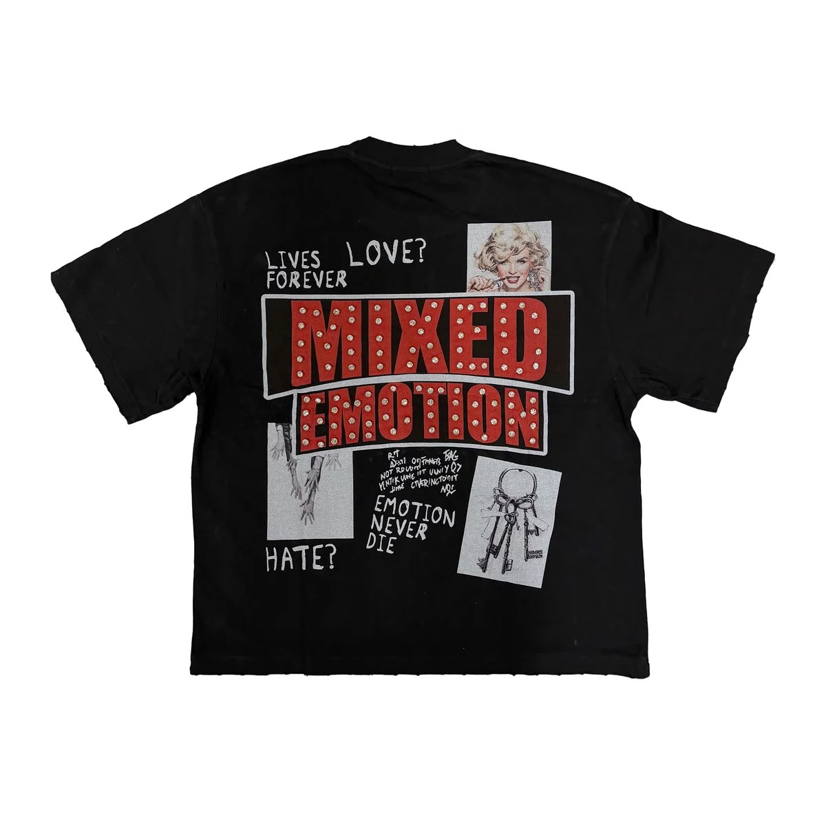 mixed emotion Black ‘Lost Identity’ Tee