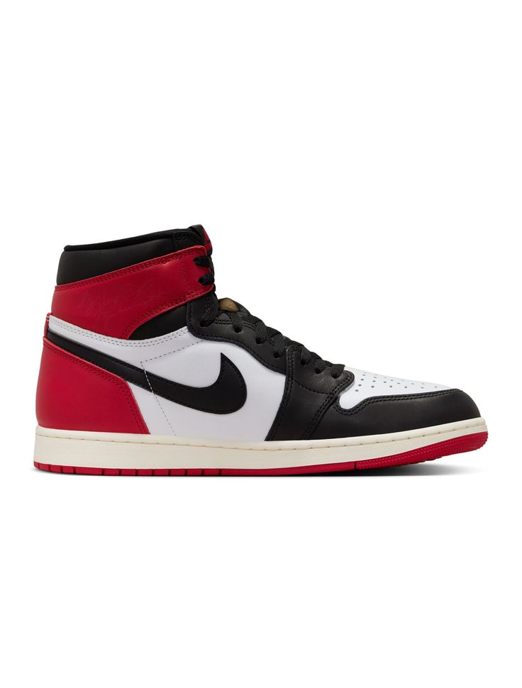 Air Jordan Mens 1 Retro High OG - Black Toe