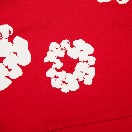 Denim Tears The Cotton Wreath Red Hoodie