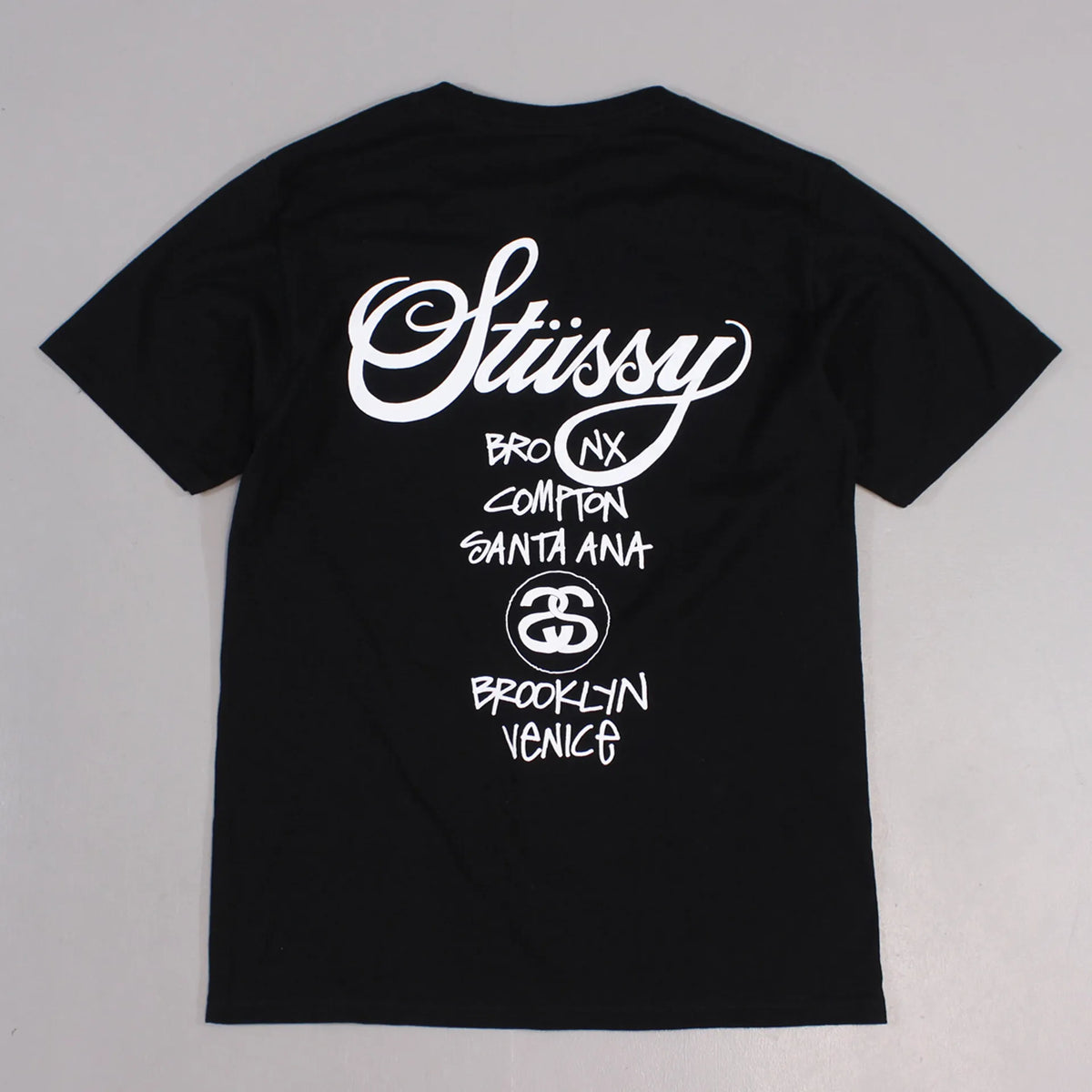 Stussy World Tour T Shirt Black