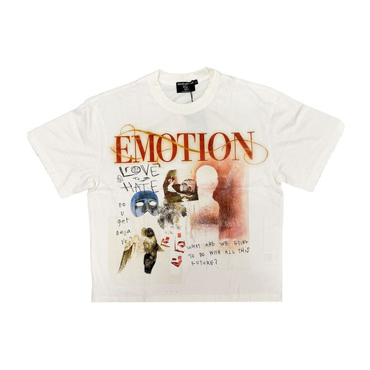 mixed emotion White “Deja Vu” Tee