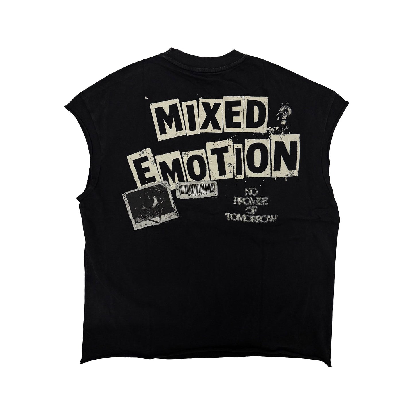 mixed emotion “Newspaper” Sleeveless tee