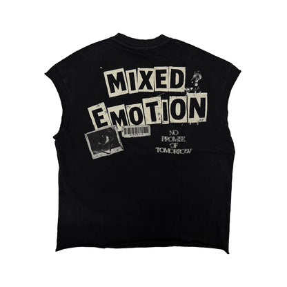 mixed emotion “Newspaper” Sleeveless tee