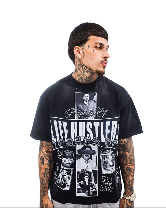 LH 'LIFE HUSTLER black