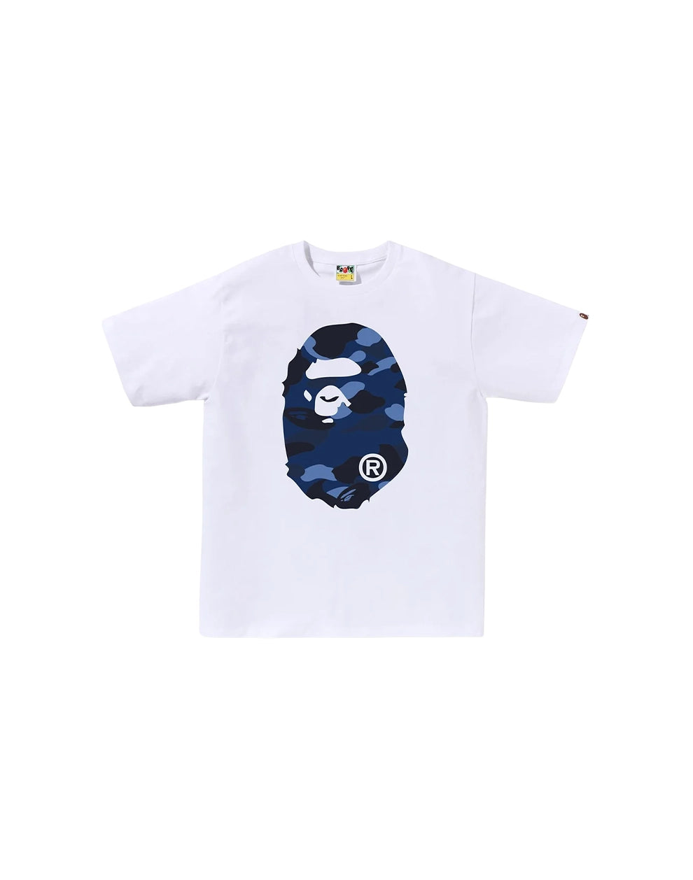 camo bape white tee