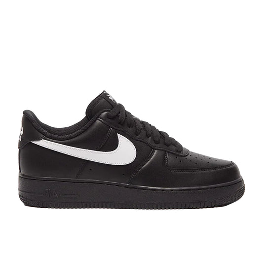 Air Force 1 black white swoosh