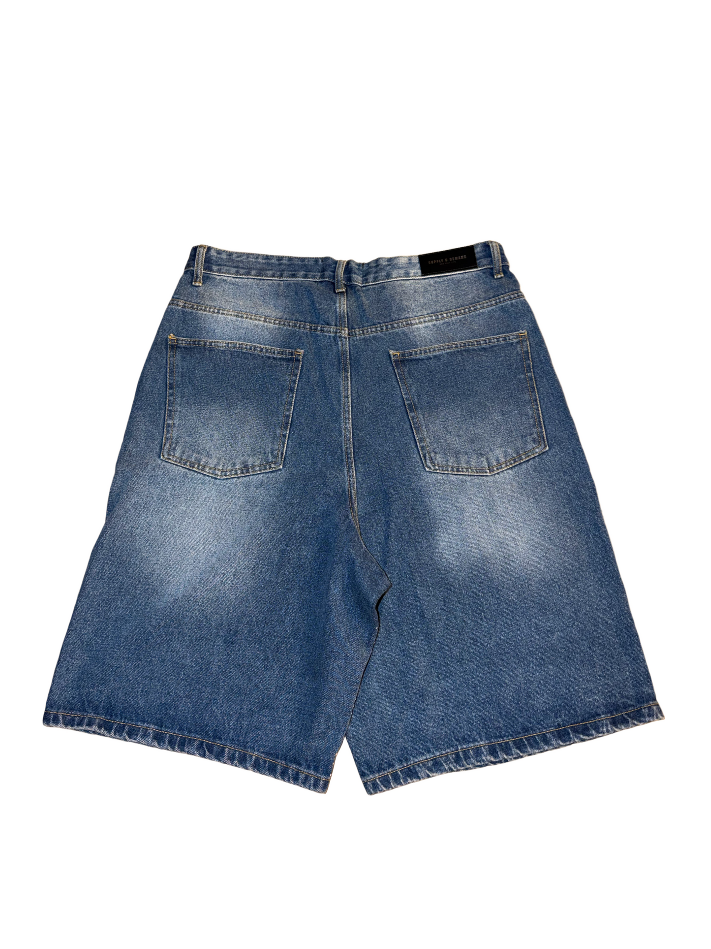 Supply & demand shine pearls Jean short