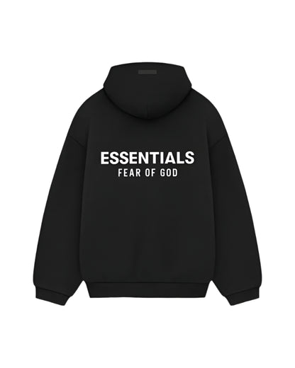 ESSENTIALS Fleece Hoodie Black