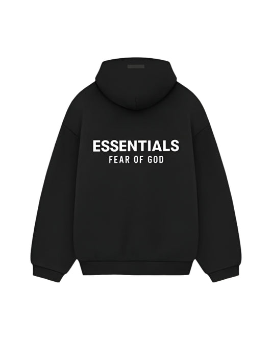 ESSENTIALS Fleece Hoodie Black