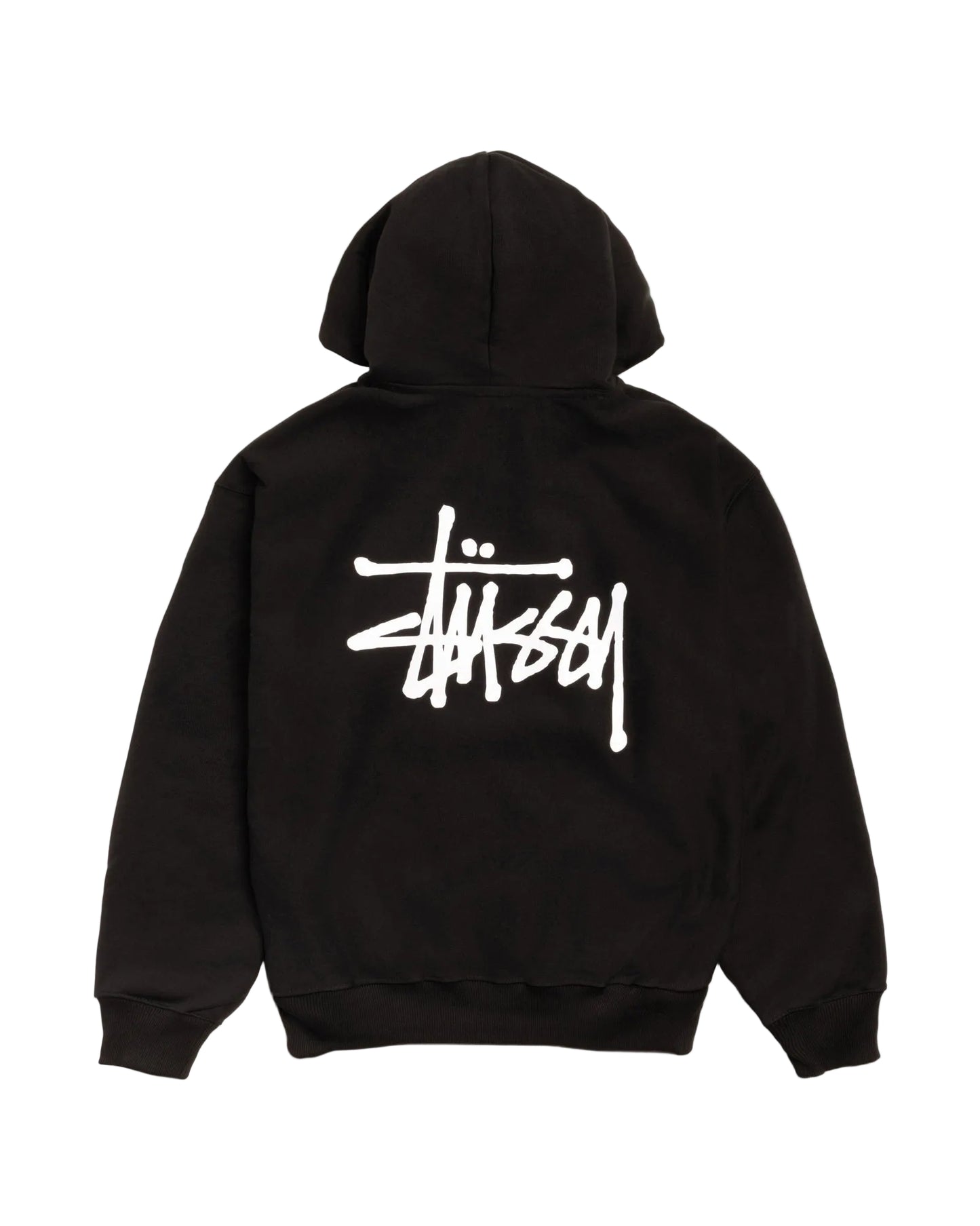 STUSSY ZIP BLACK HOODIE