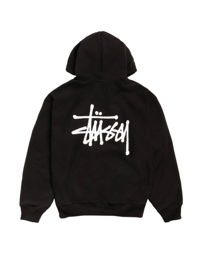 STUSSY ZIP BLACK HOODIE