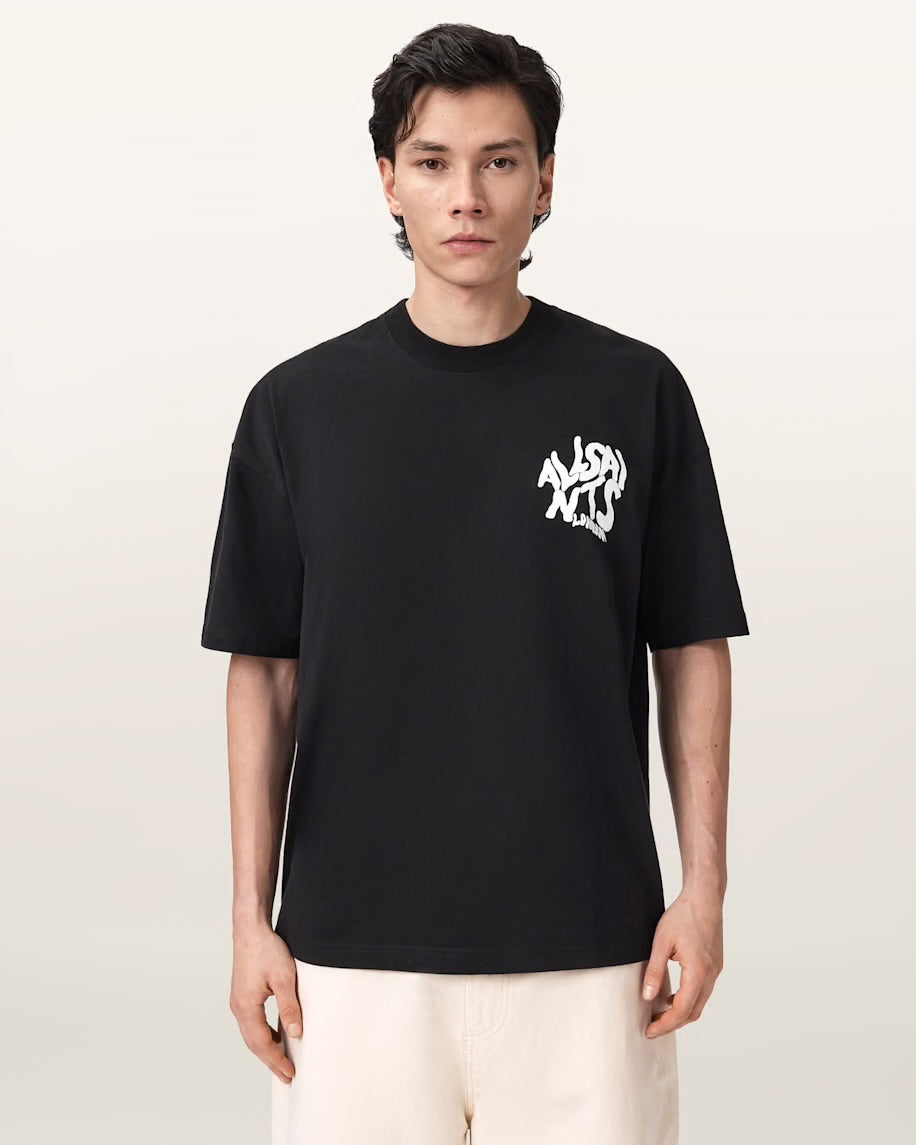 ALL SAINTS BLACK TEE