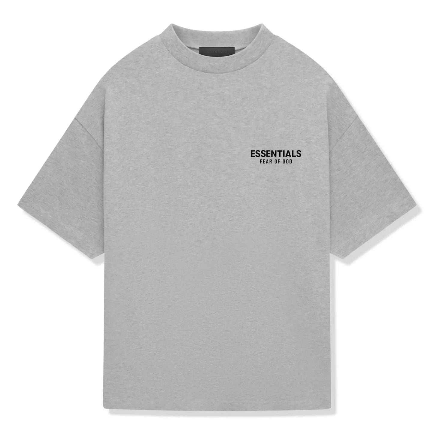 ESSENTIALS LIGHT HEATHER GREY TEE