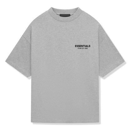 ESSENTIALS LIGHT HEATHER GREY TEE