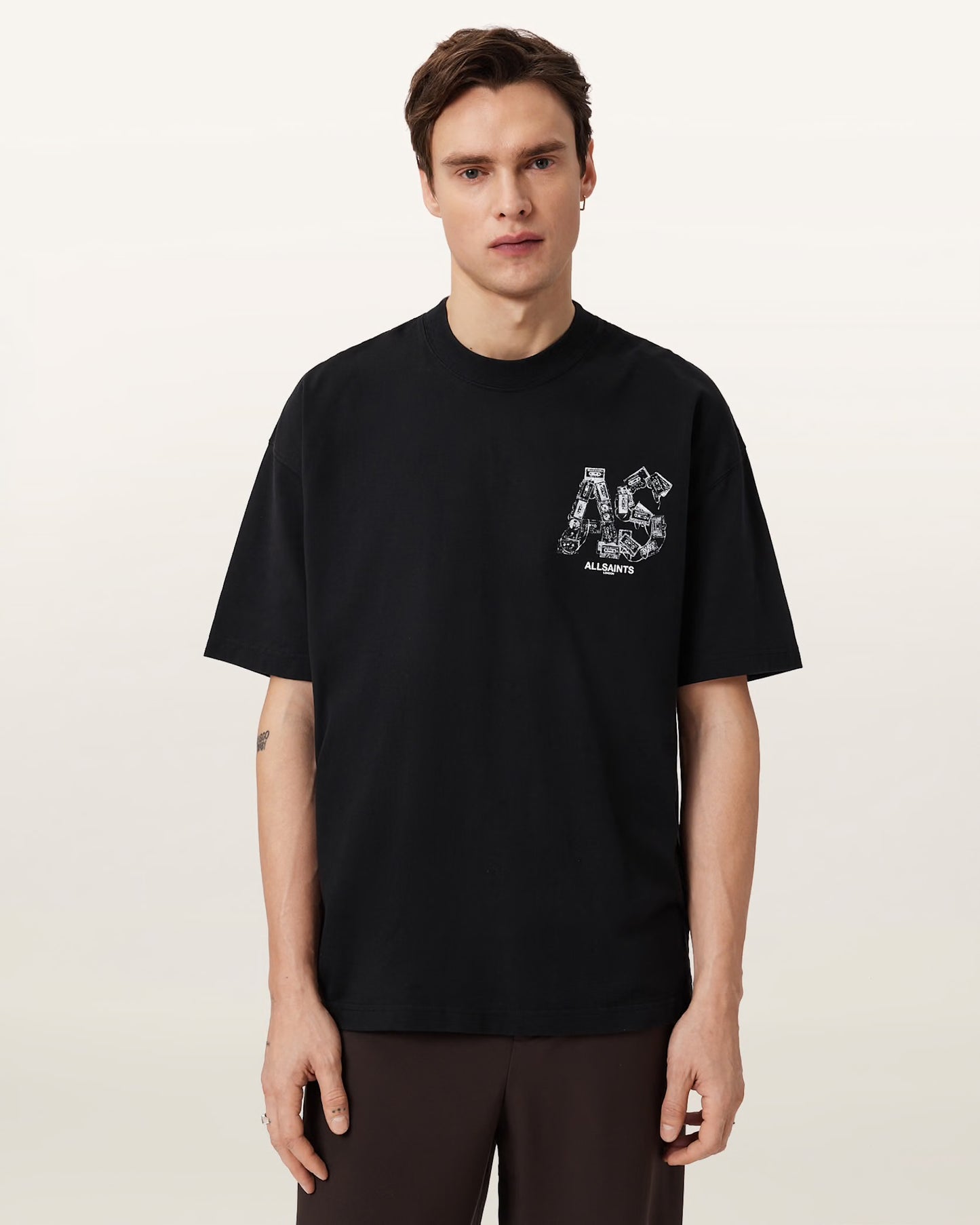 ALL SAINTS BLACK TEE