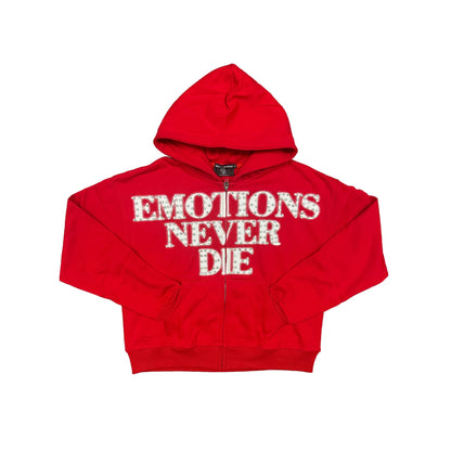 Emotion never die red hoodie