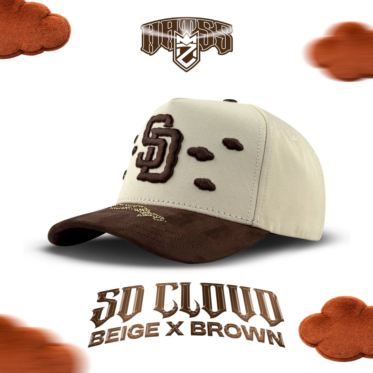 SD CLOUDS BEIGE X BROWN