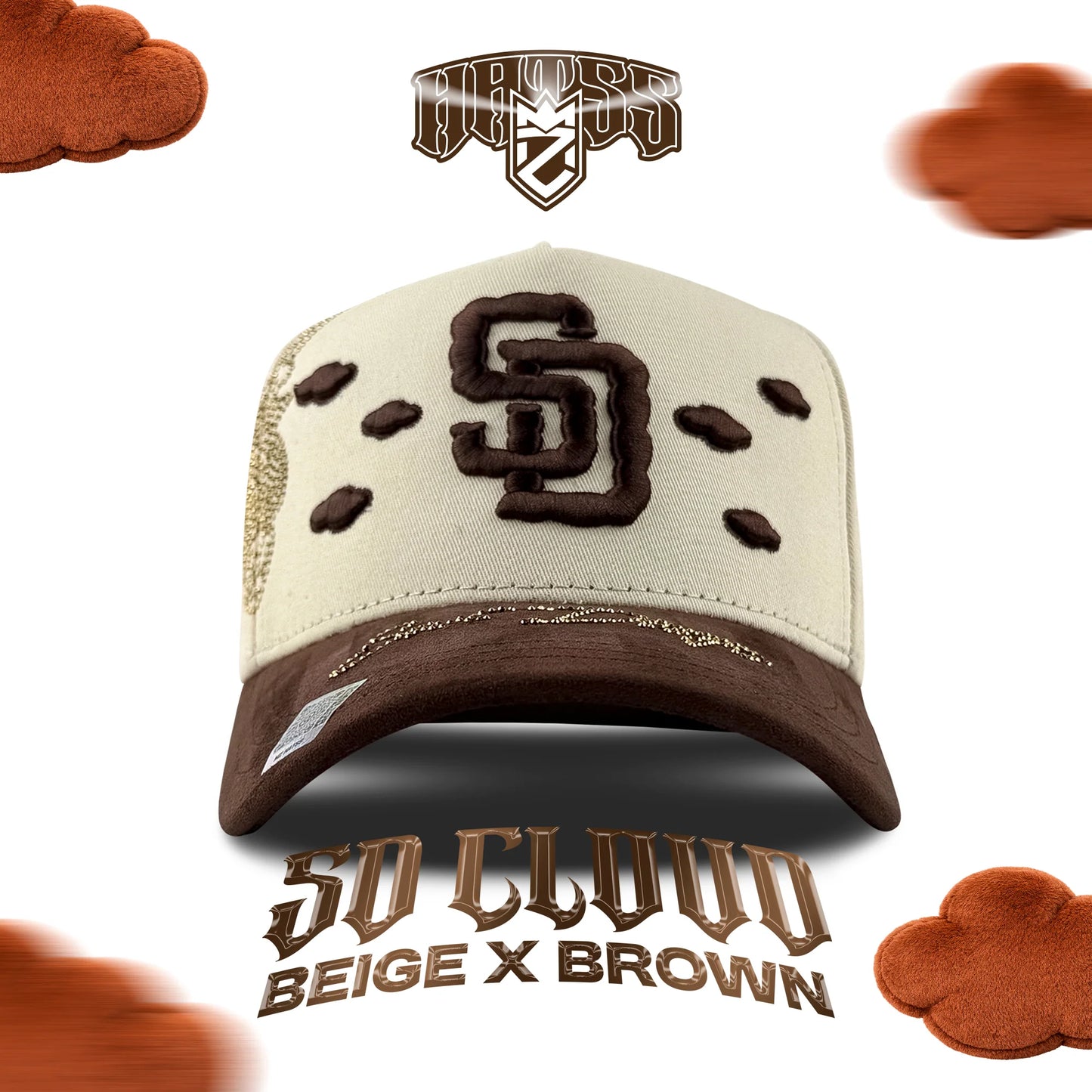 SD CLOUDS BEIGE X BROWN
