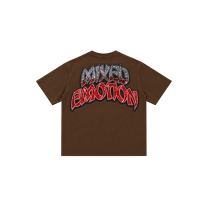 MIXED EMOTION BROWN TEE