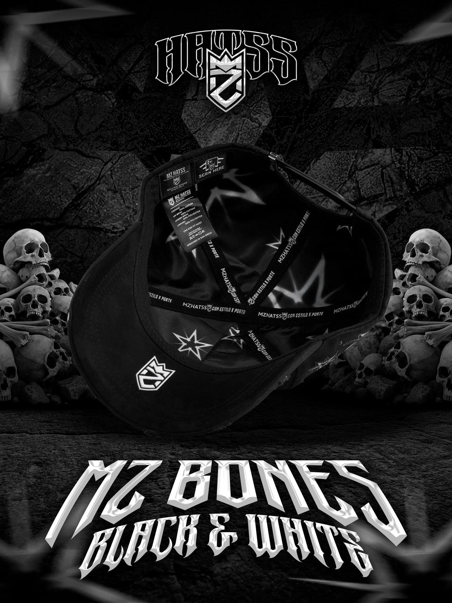 BONES BLACK & WHITE