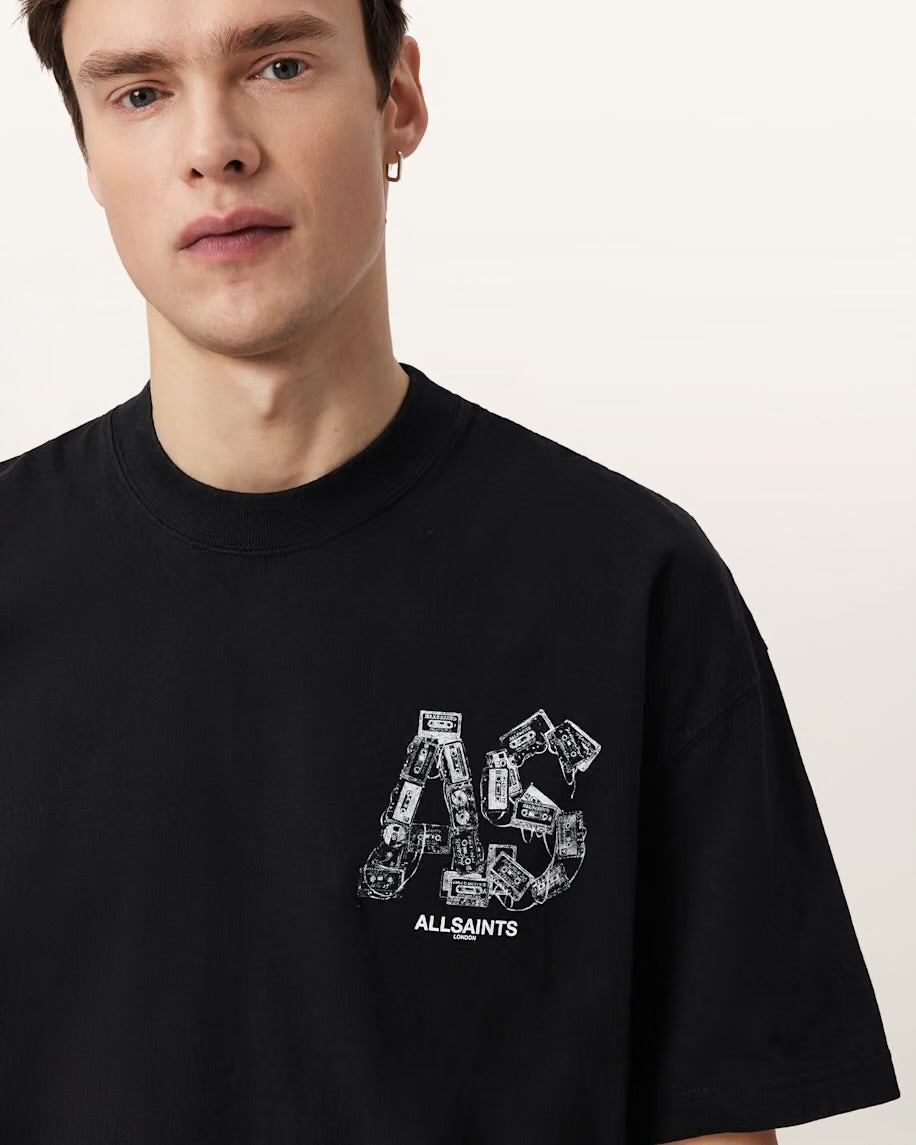 ALL SAINTS BLACK TEE