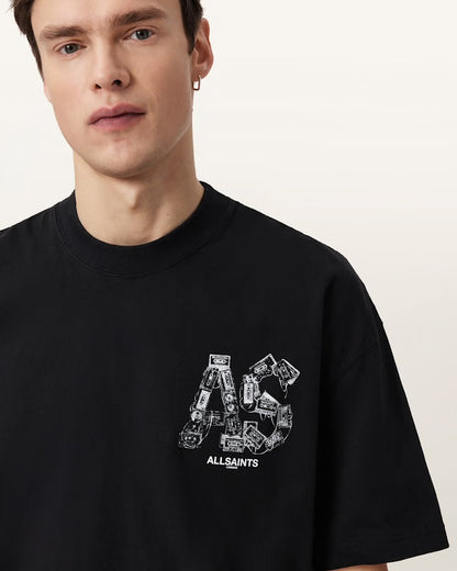 ALL SAINTS BLACK TEE