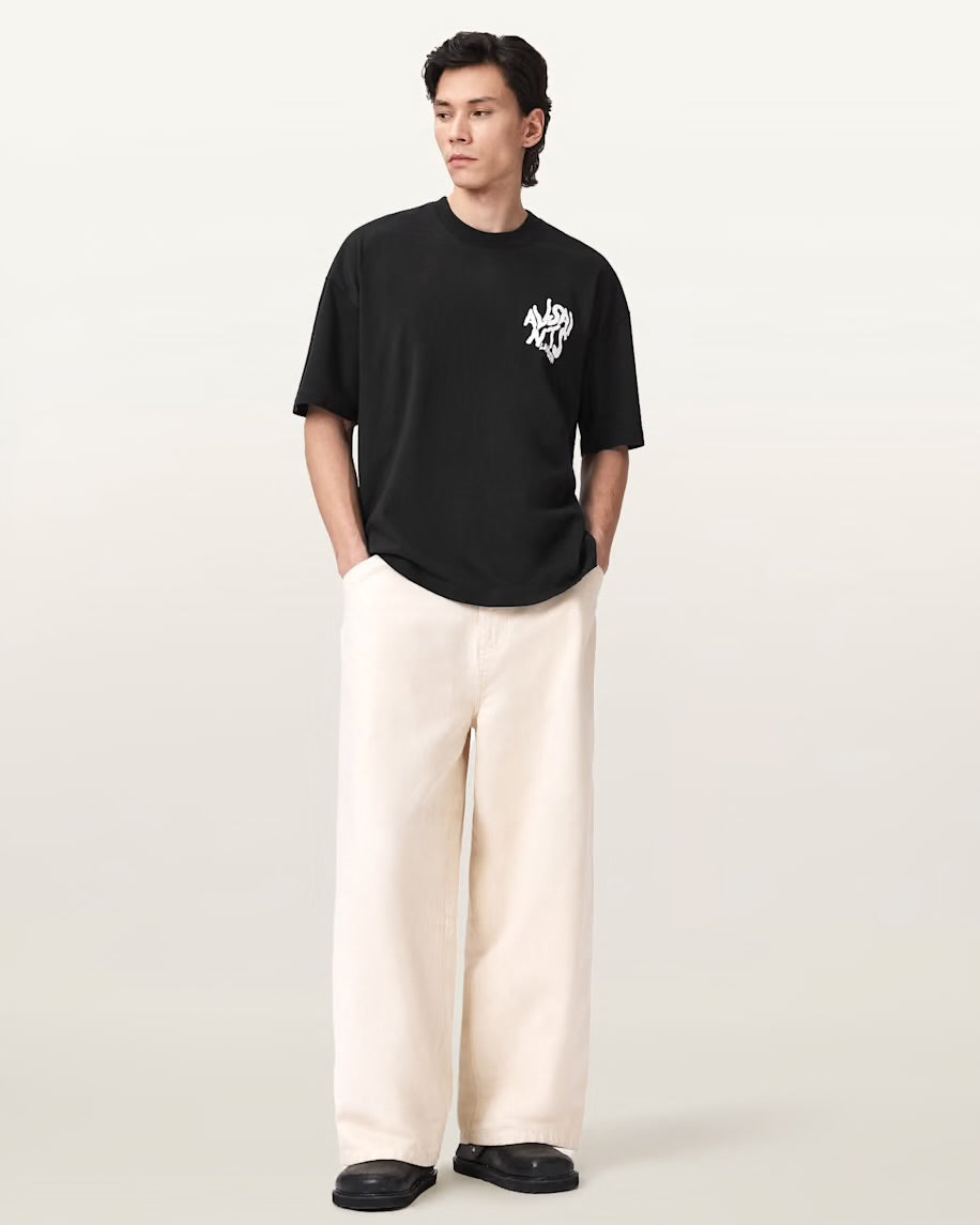 ALL SAINTS BLACK TEE