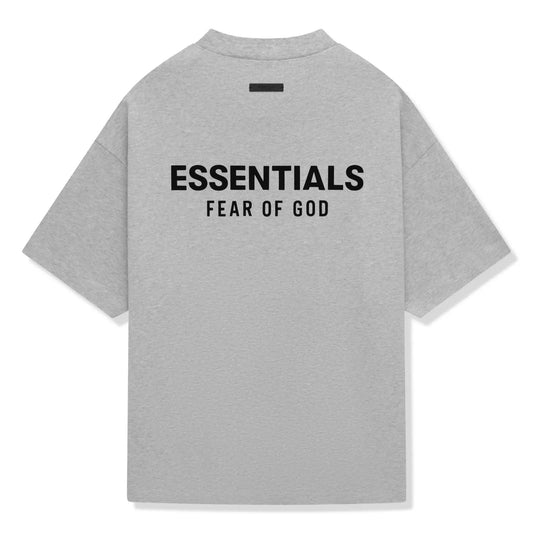 ESSENTIALS LIGHT HEATHER GREY TEE