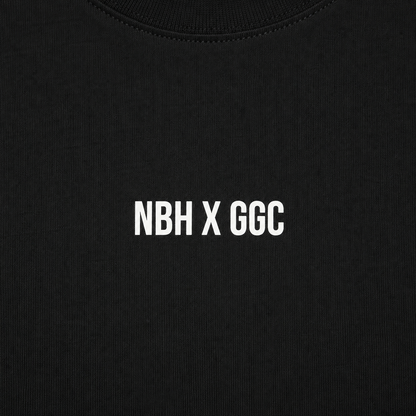 NBH X GUIGACLUB BLACK TEE