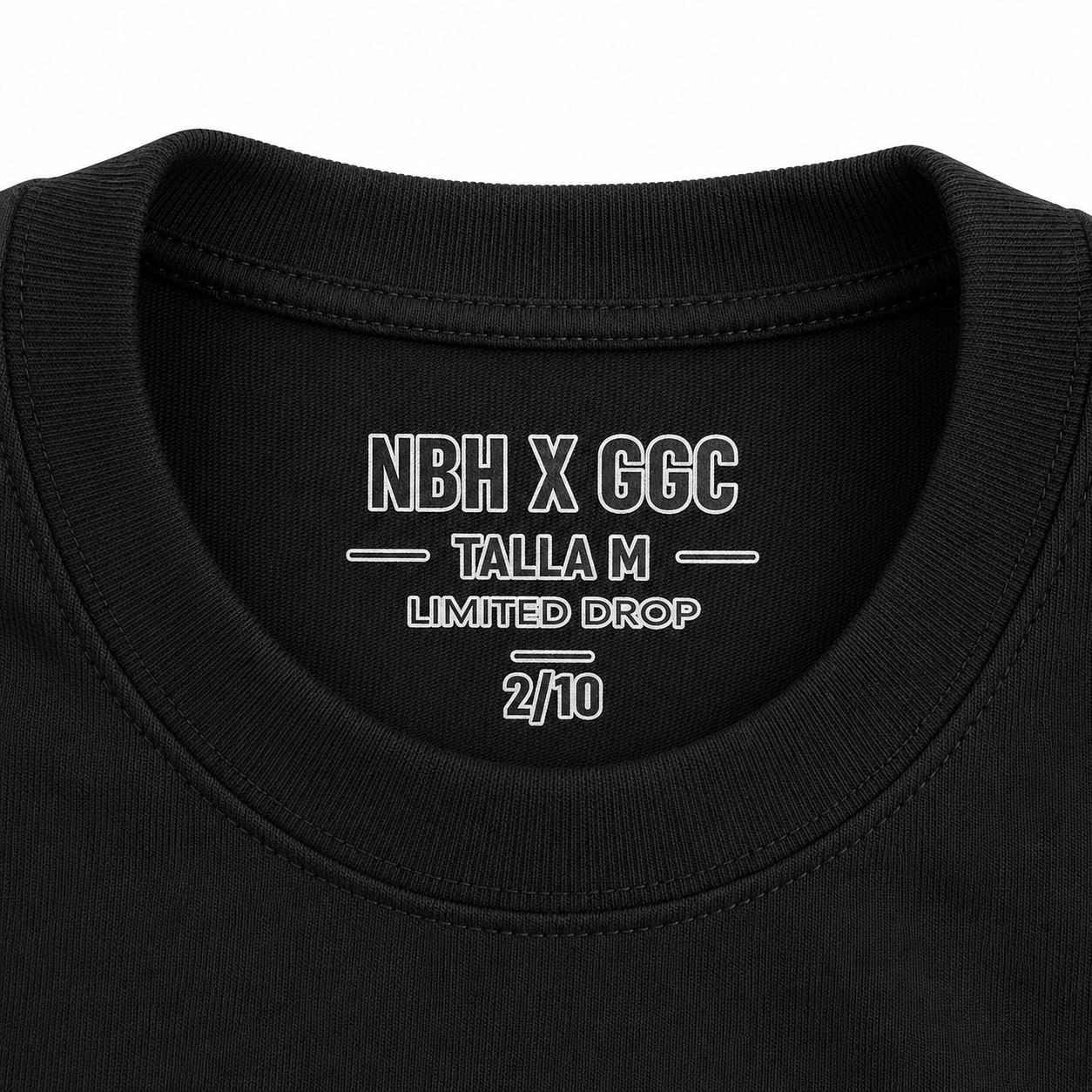 NBH X GUIGACLUB BLACK TEE