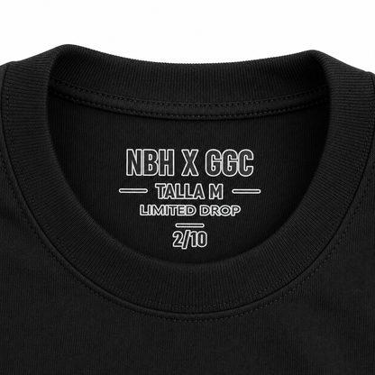 NBH X GUIGACLUB BLACK TEE