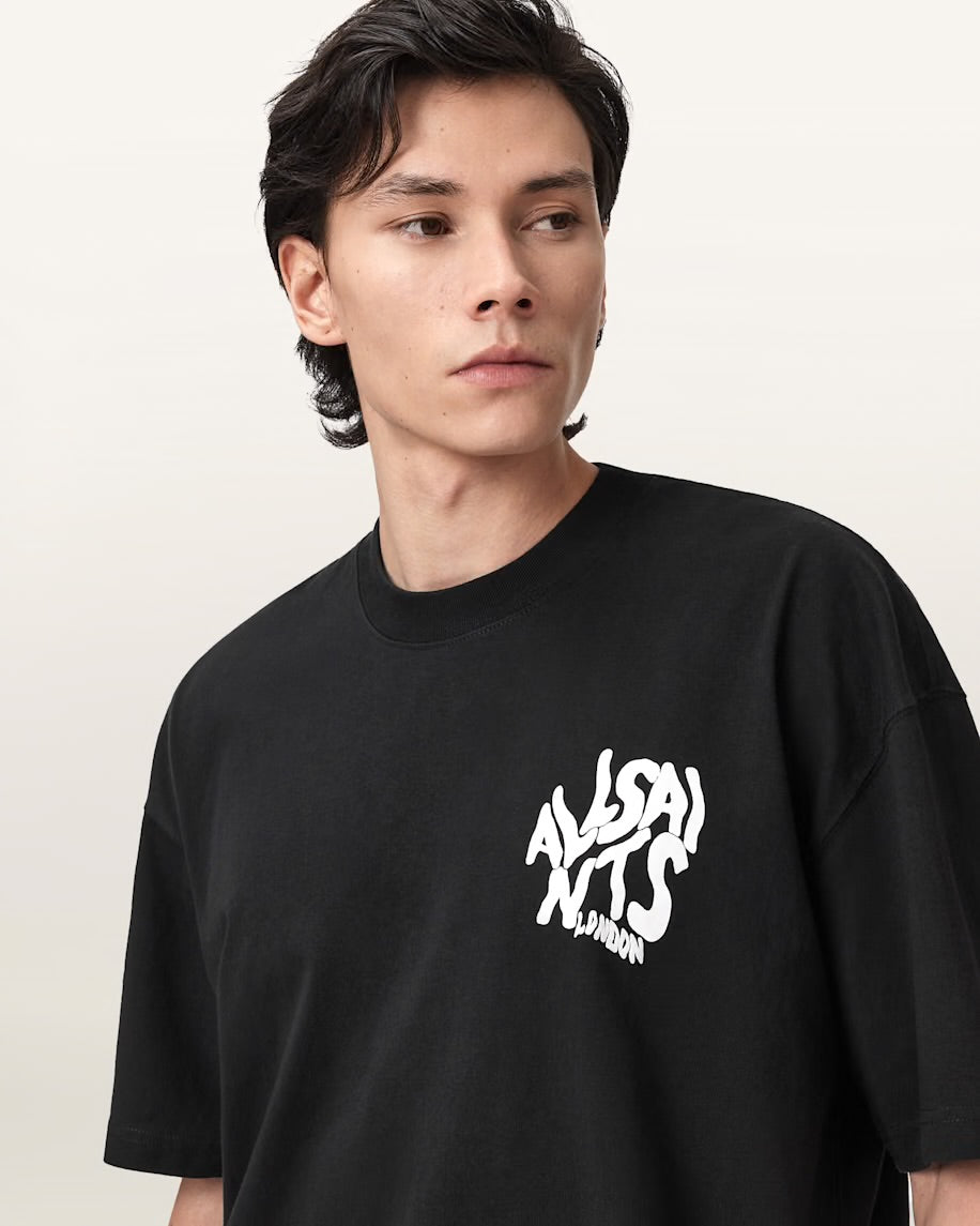 ALL SAINTS BLACK TEE