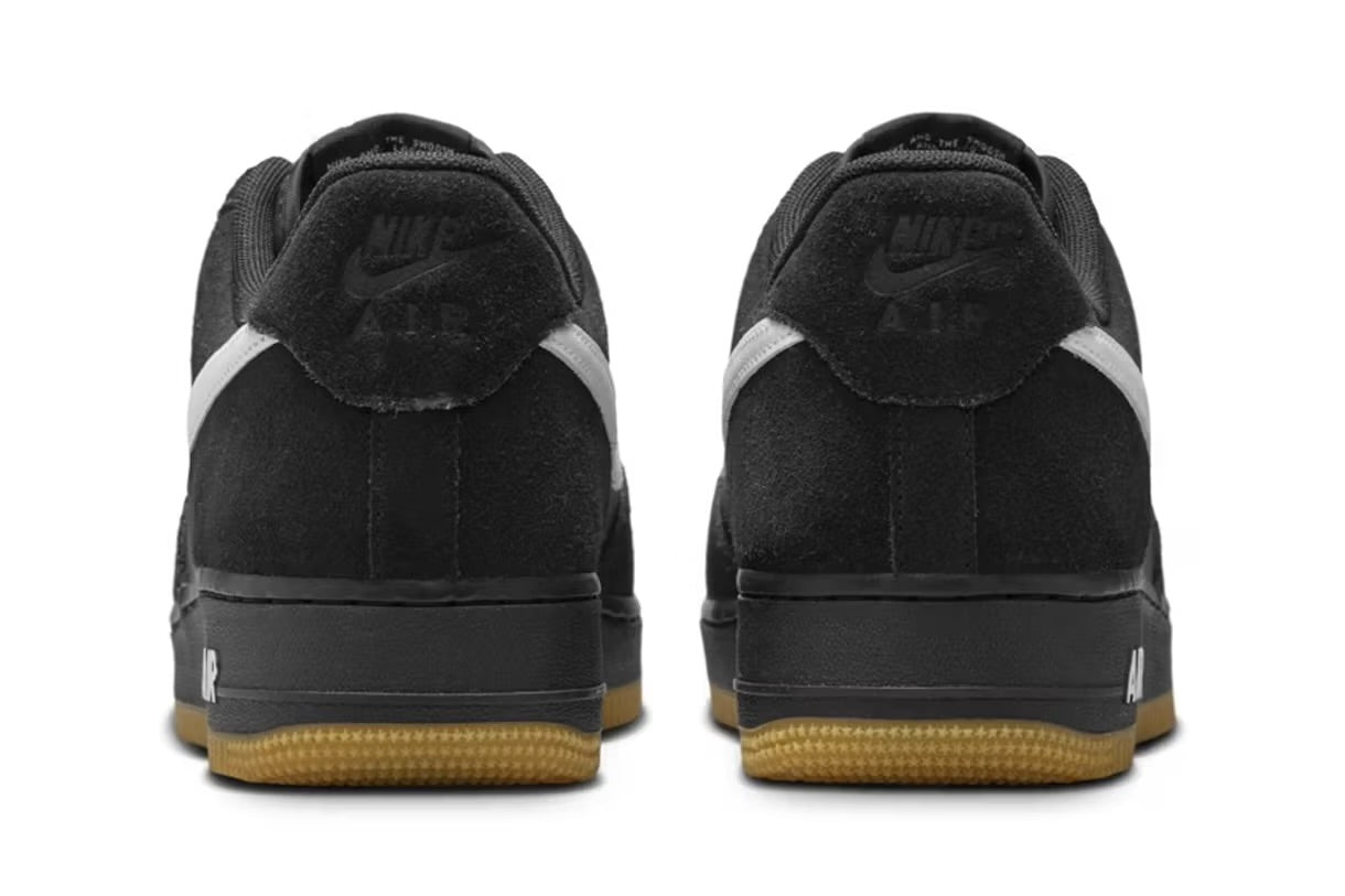 Air force 1 black white gum