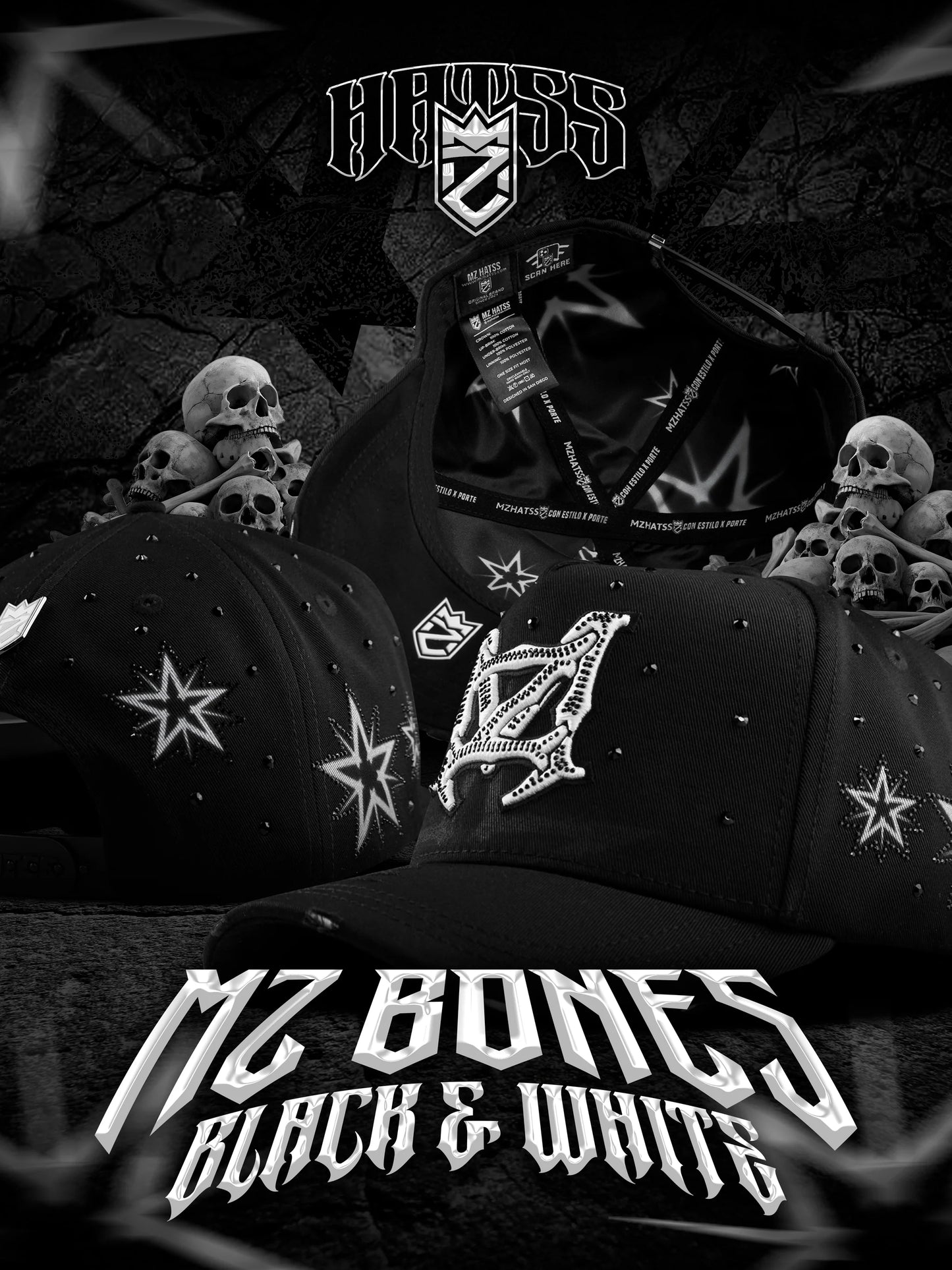 BONES BLACK & WHITE