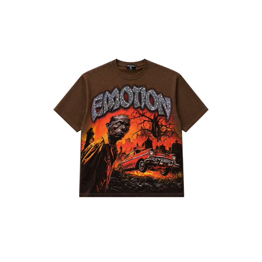 MIXED EMOTION BROWN TEE