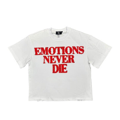 MIXED EMOTION NEVER DIE WHITE TEE