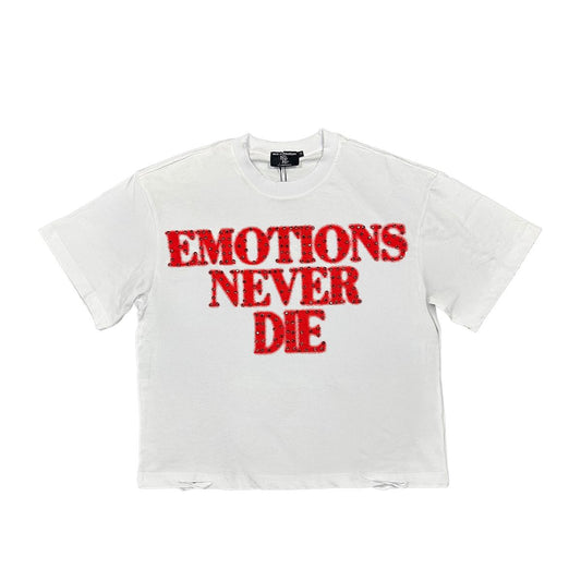 MIXED EMOTION NEVER DIE WHITE TEE