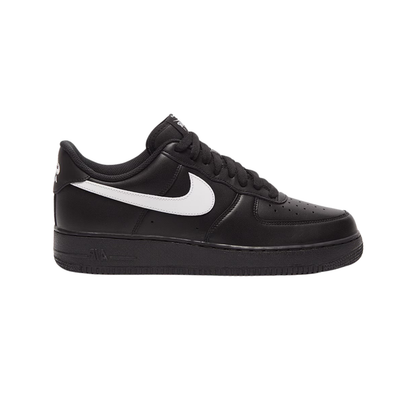 Air Force 1 black white swoosh