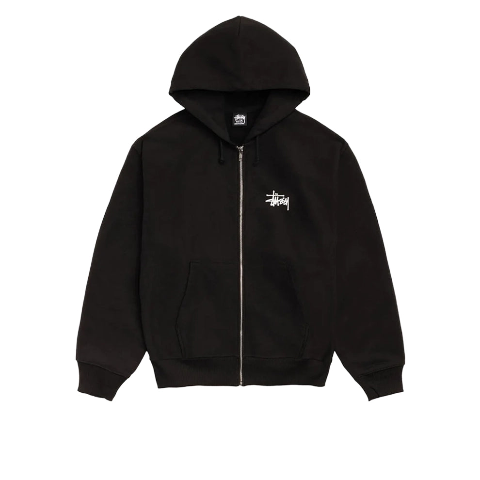 STUSSY ZIP BLACK HOODIE