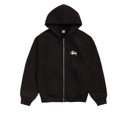 STUSSY ZIP BLACK HOODIE