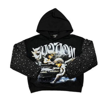 Mixed emotion falling angels hoodie
