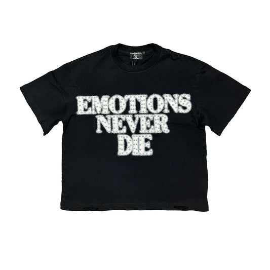 emotion never die tee black tee