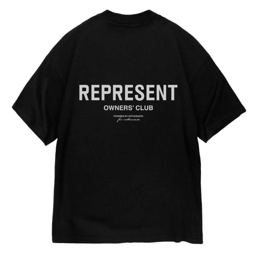 Represent Owners Club Logo Tee Black