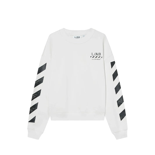 OFF WHITE Diagonal Crewneck Sweatshirt