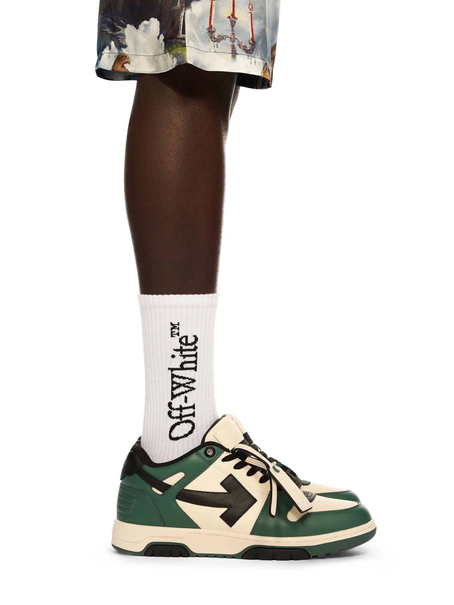 off white snkrs tricolor green (used)