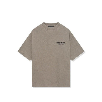 ESSENTIALS DARK HEATHER GREY TEE