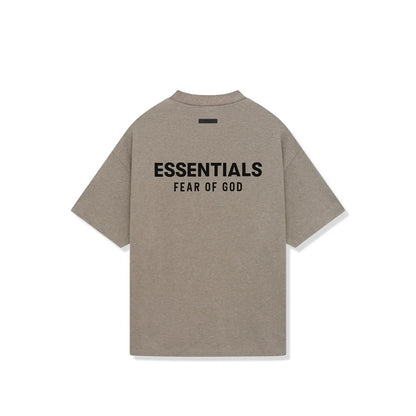 ESSENTIALS DARK HEATHER GREY TEE