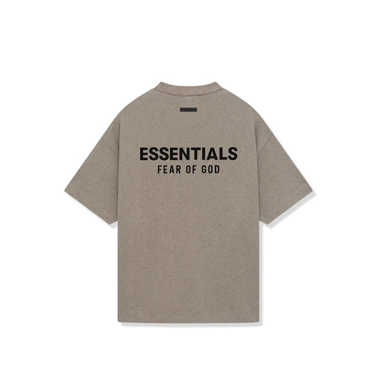 ESSENTIALS DARK HEATHER GREY TEE